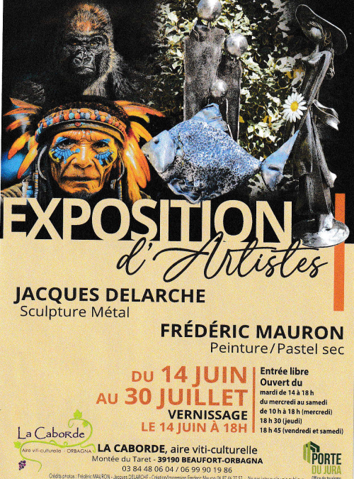 Exposition d’artistes La Caborde du 14 juin au 30 juillet